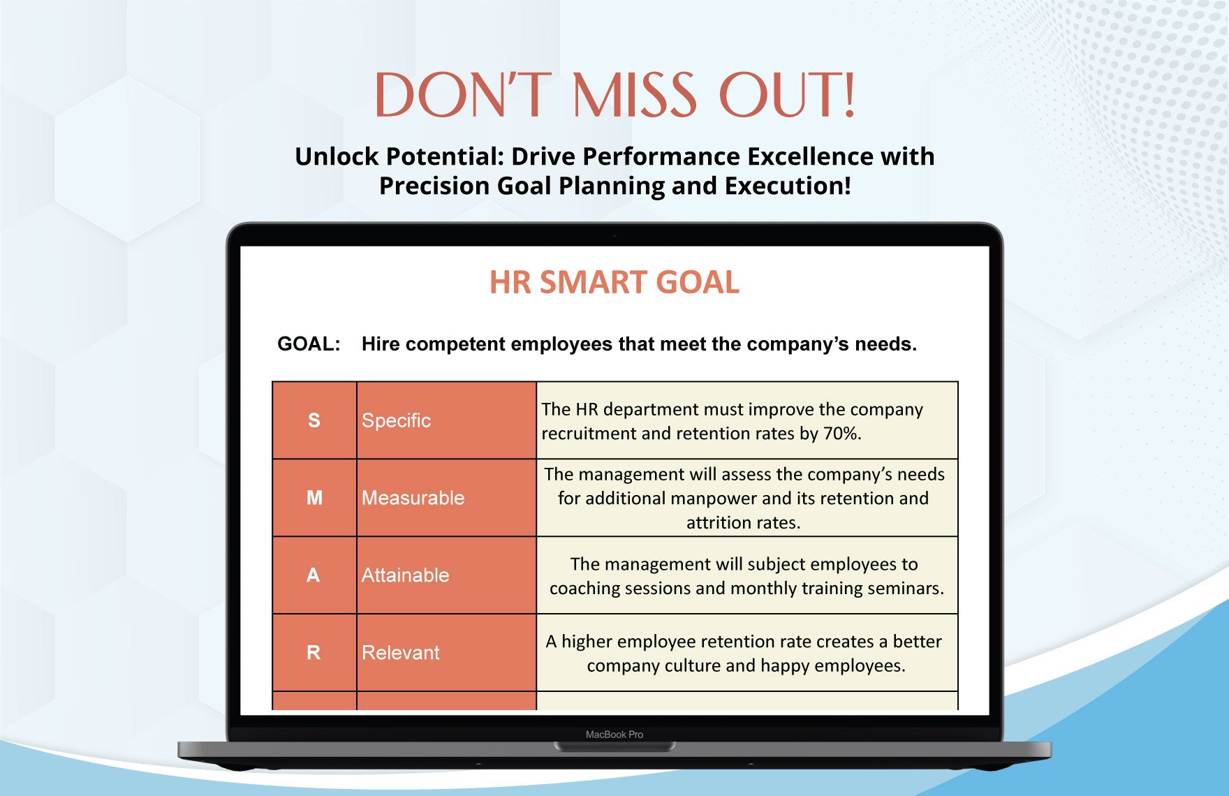 HR Smart Goals Template