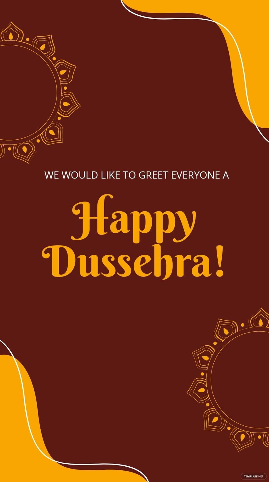 Happy Dussehra Whatsapp Post Template