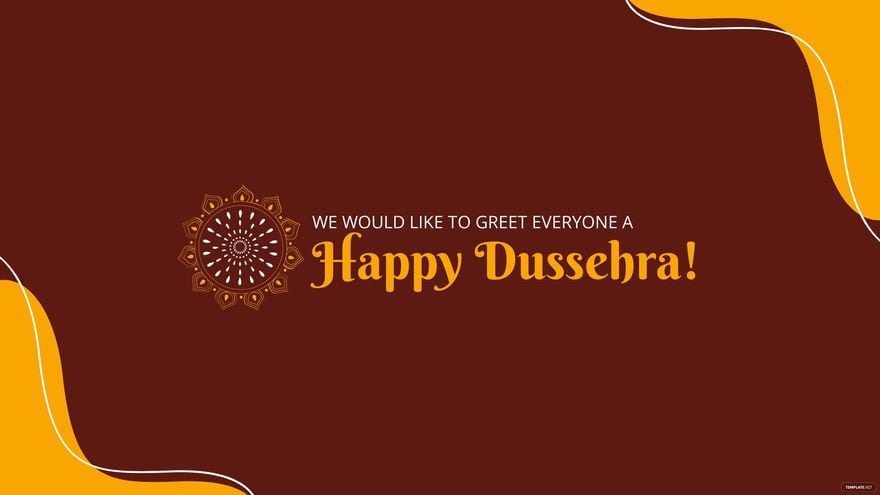 Happy Dussehra Youtube Banner Template