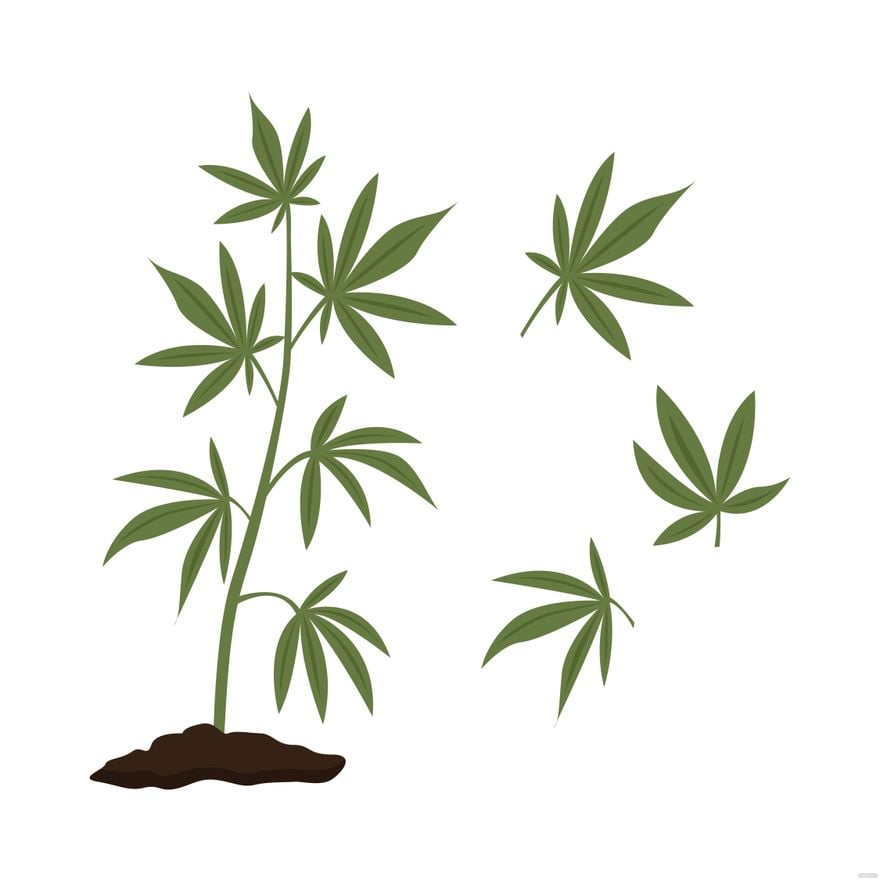 Free Marijuana Plant Vector
