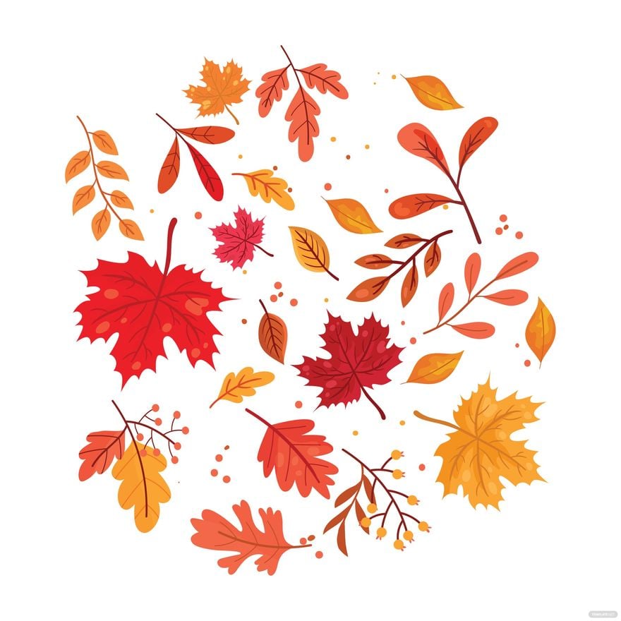 Free Fall Leaves Vector