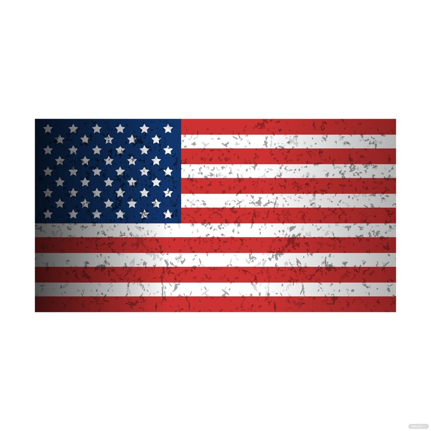 Free Textured American Flag Vector