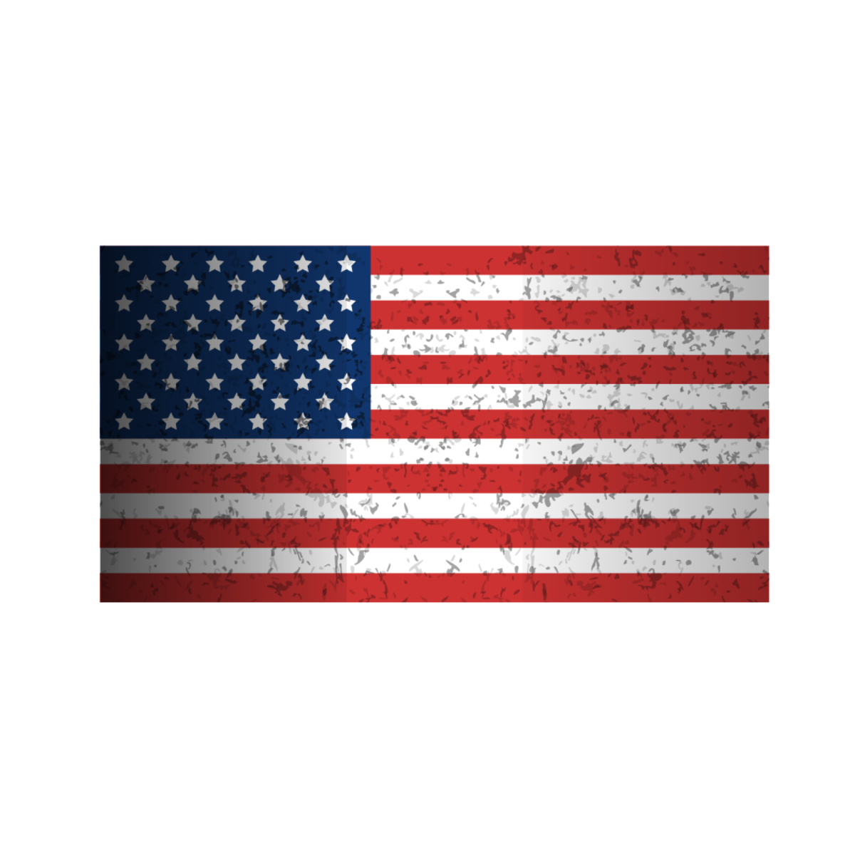 Textured American Flag Vector Template