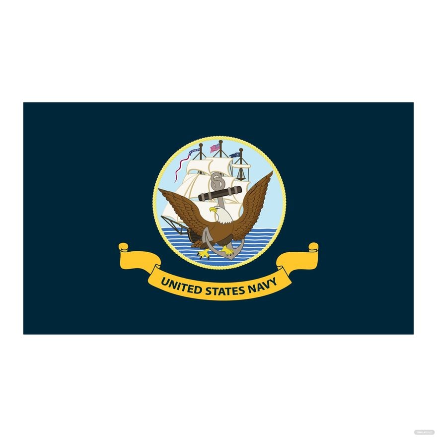 Free US Navy Flag Vector in Illustrator, EPS, SVG, JPG, PNG