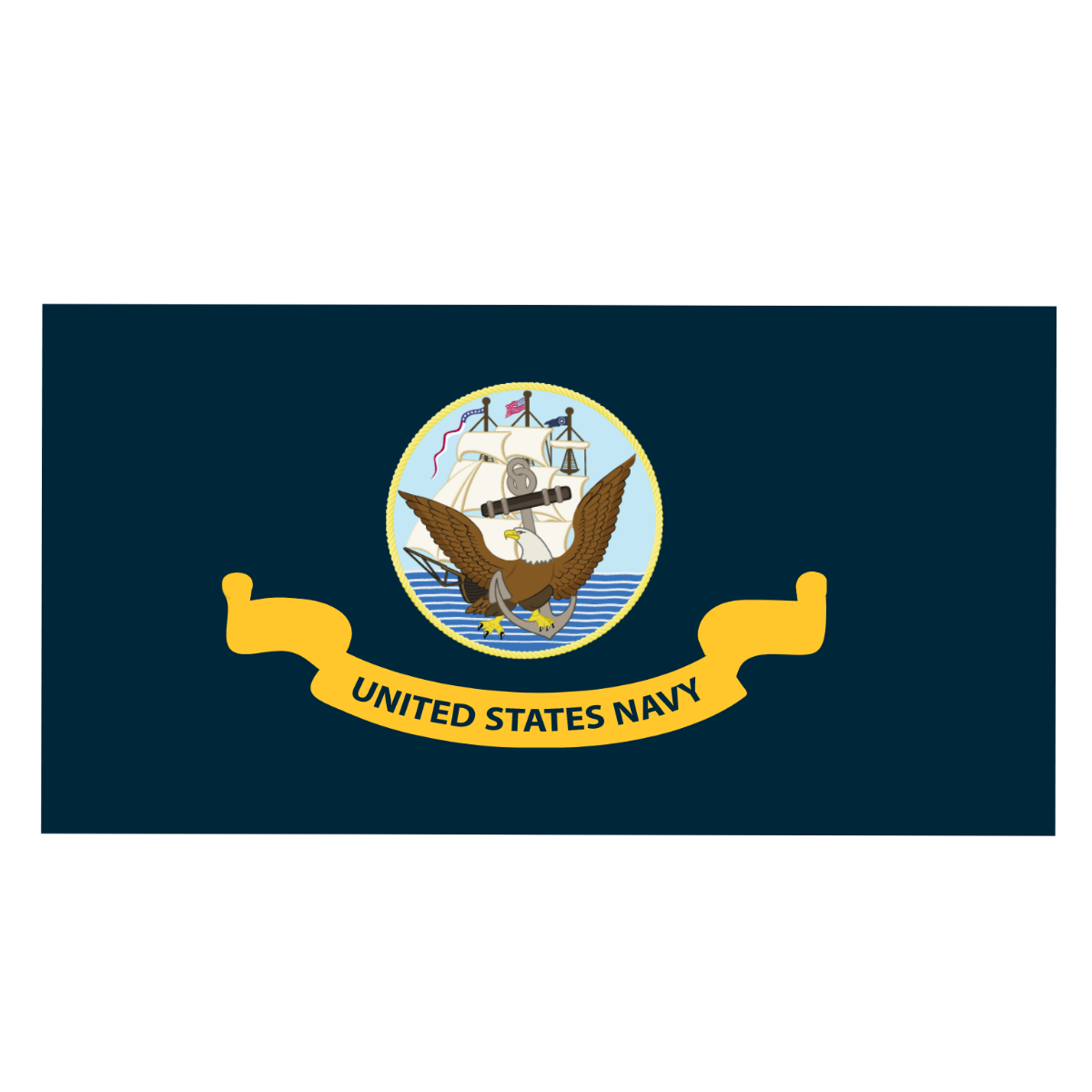 US Navy Flag Vector Template