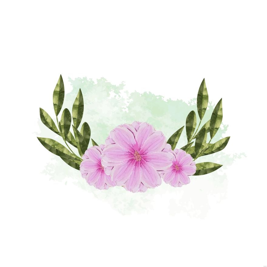 Free Floral Watercolor Illustration