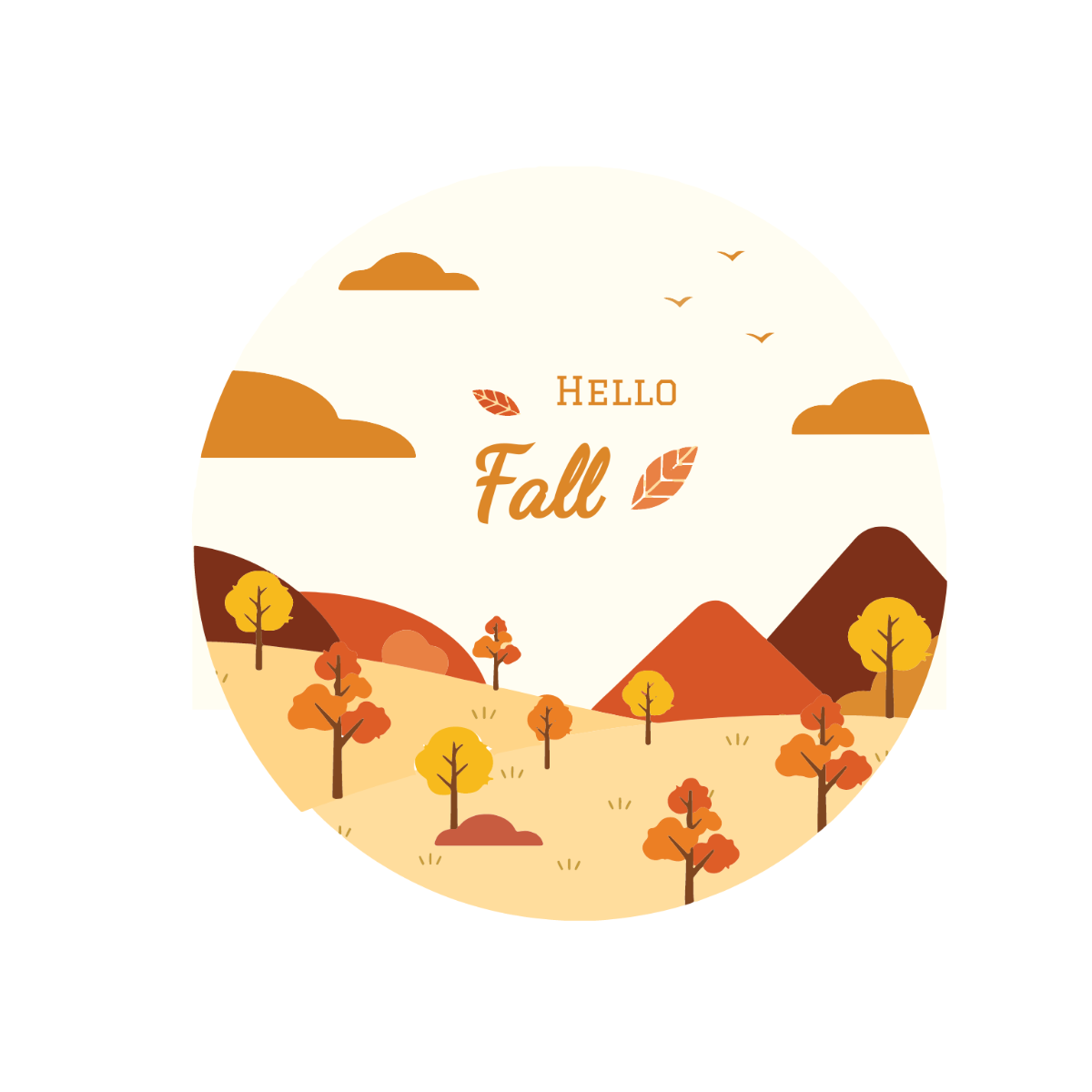 Simple Fall Vector Template