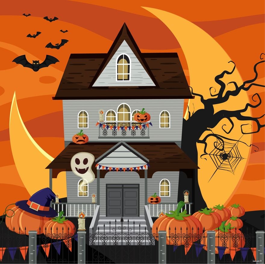 Free Halloween House Vector