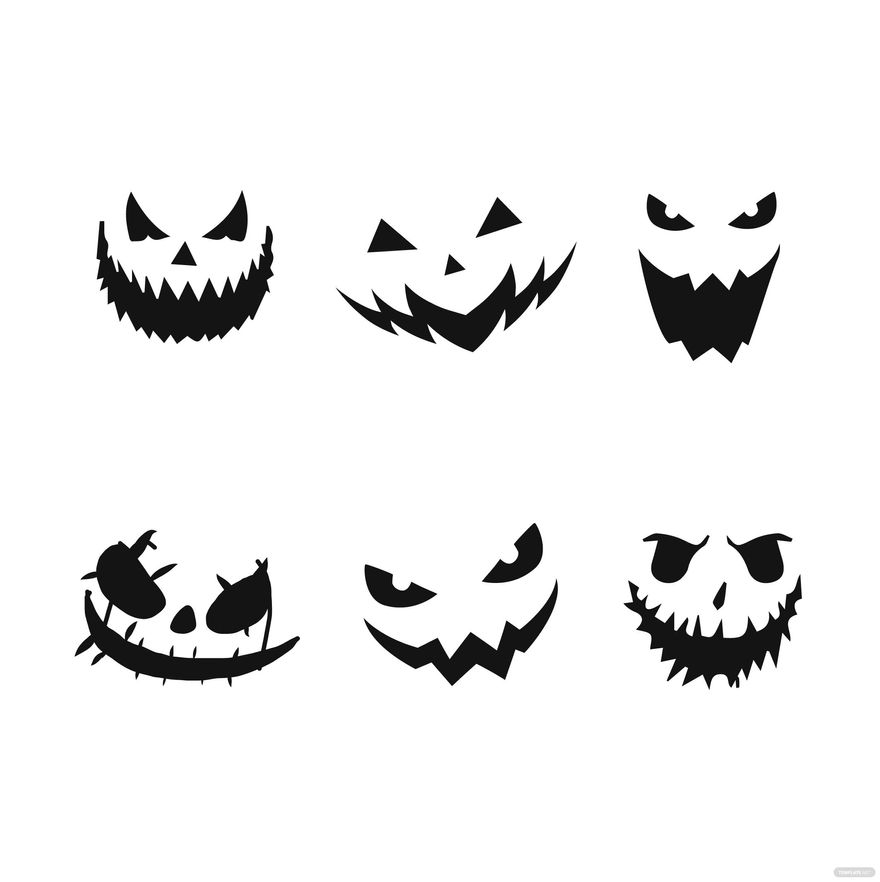 Scary Face Vector