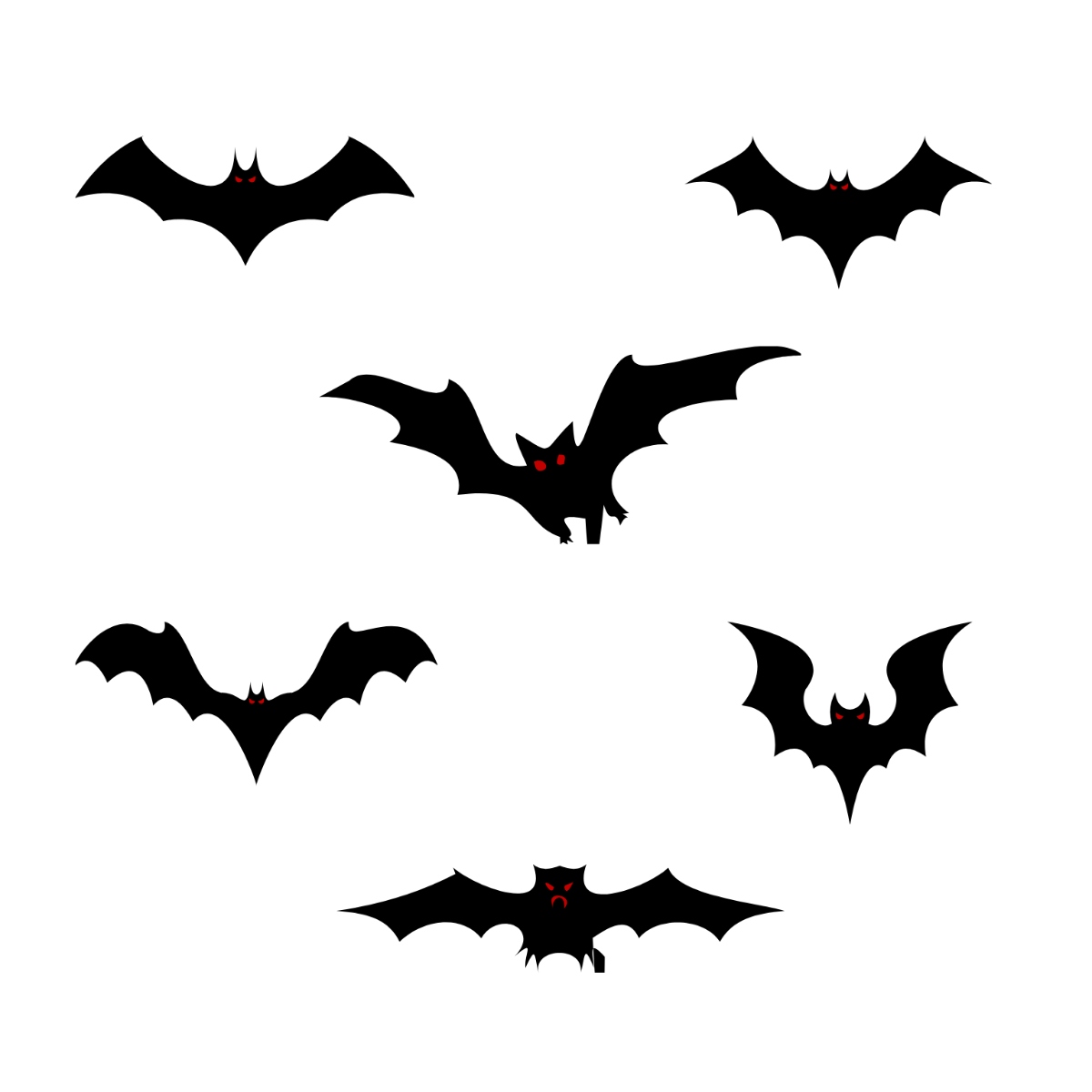 Free Halloween Bat Vector Template