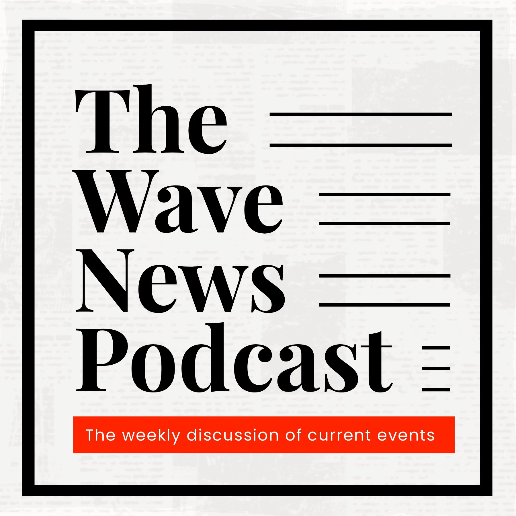Free Typography News And Politics Podcast Cover Template