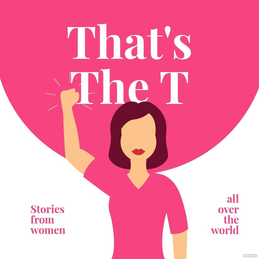 Women Stories Podcast Cover Template