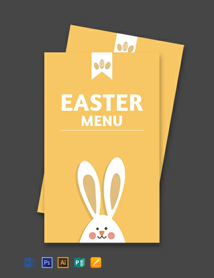 Free Menu Card Template 144 Menus In Psd Word Publisher Free Easter Menu Card Template