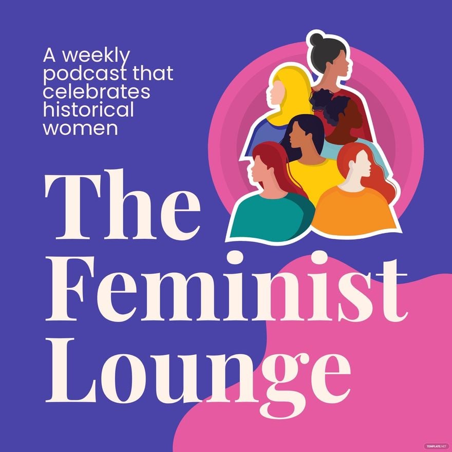 Feminism Podcast Cover Template