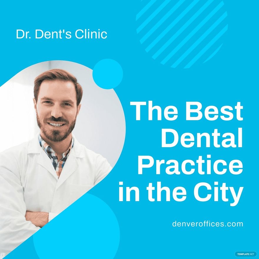 Free Dental Practice Linkedin Post Template