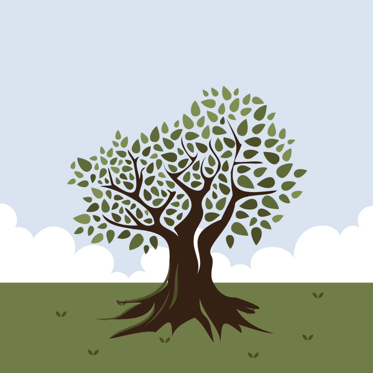 Tree Of Life Vector Template