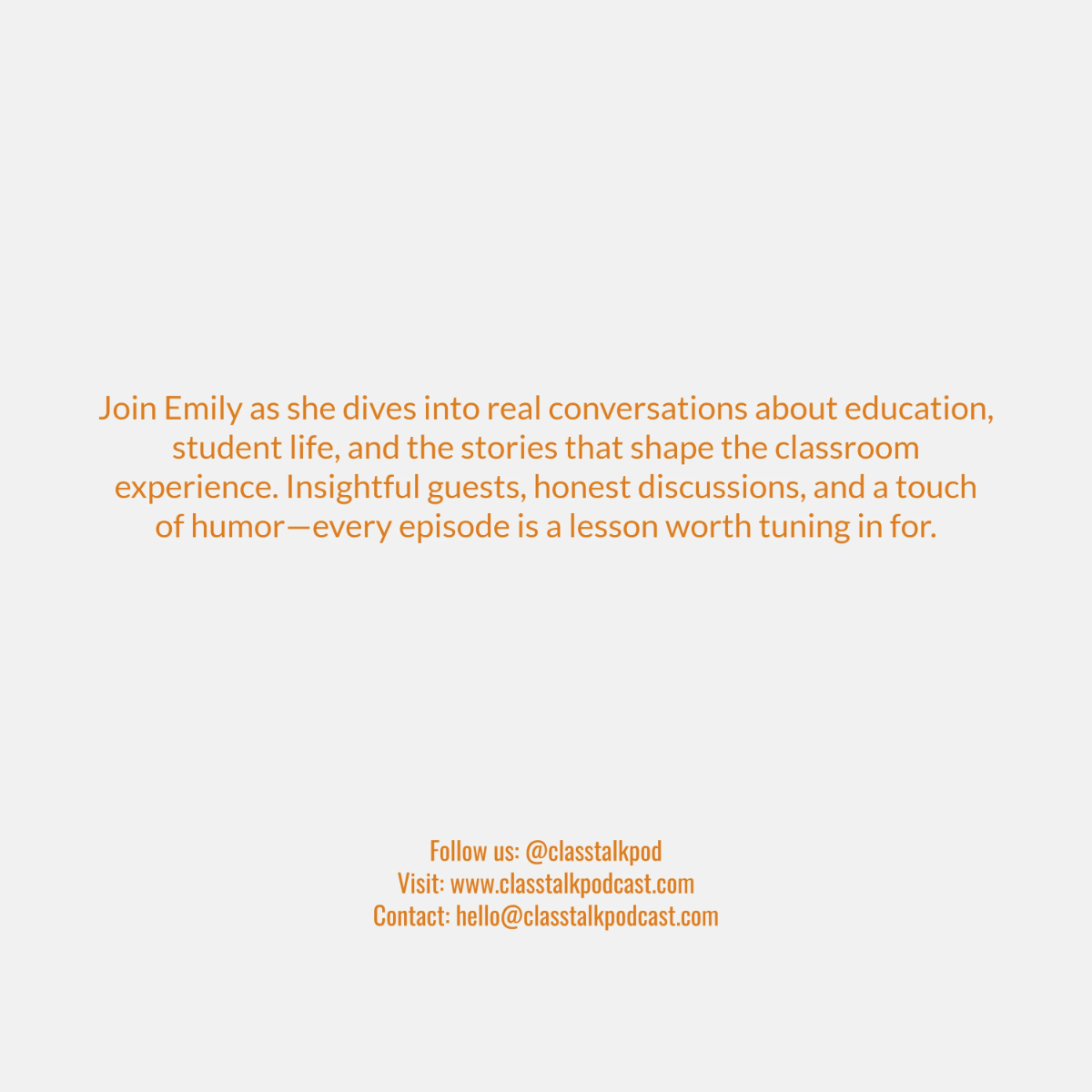 Free Class Talk Podcast Cover Template to Edit Online