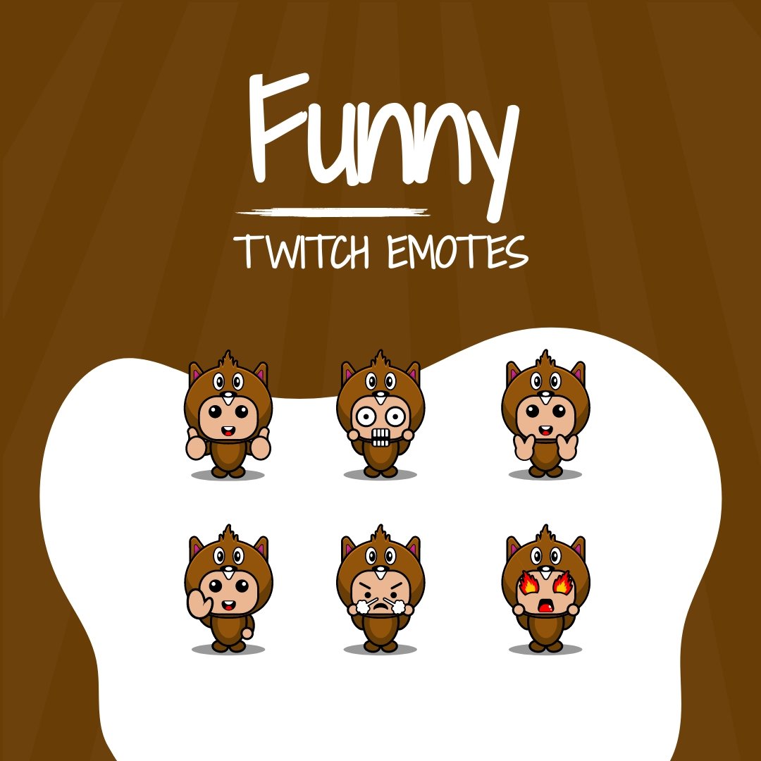 Free Funny Twitch Emote Template