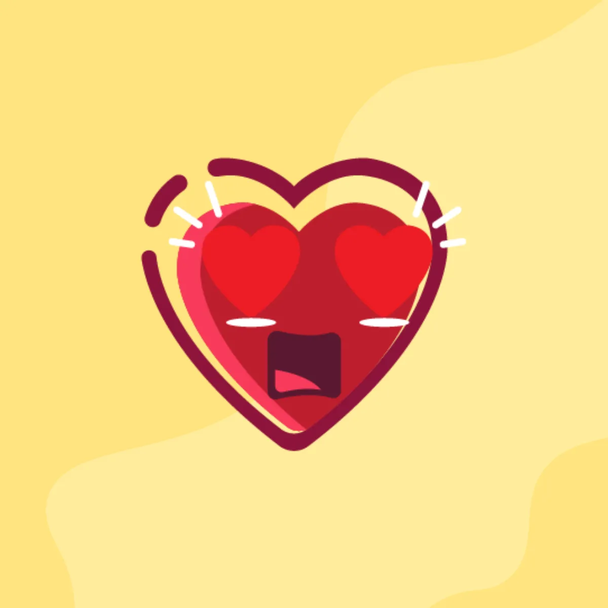 Free Heart Twitch Emote Template to Edit Online
