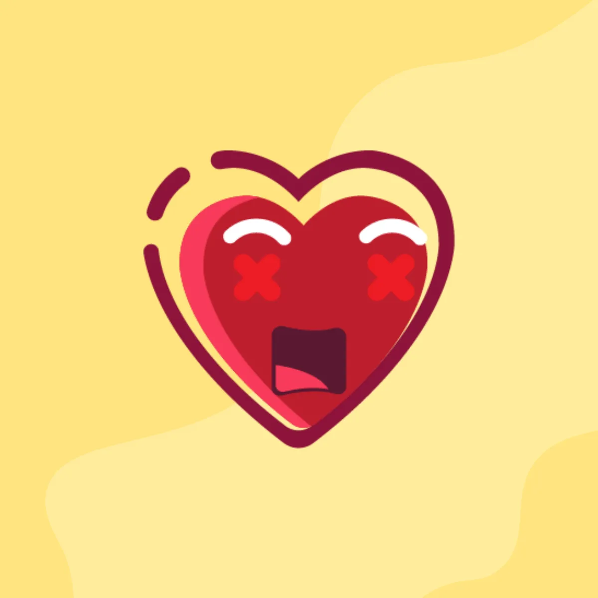 Free Heart Twitch Emote Template to Edit Online