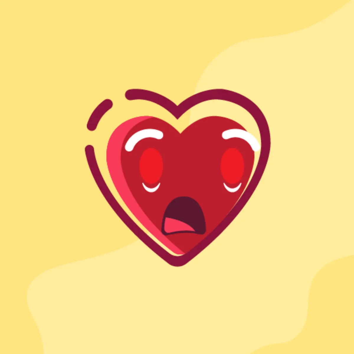 Free Heart Twitch Emote Template to Edit Online
