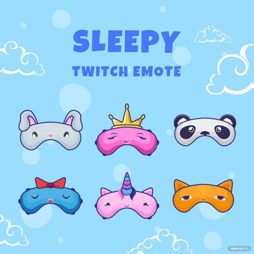 Free Sleepy Twitch Emote Template