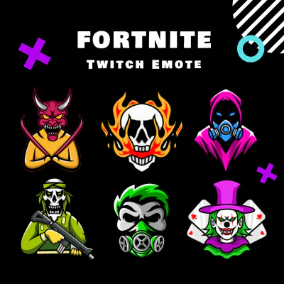 Free Fortnite Twitch Emote Template to Edit Online
