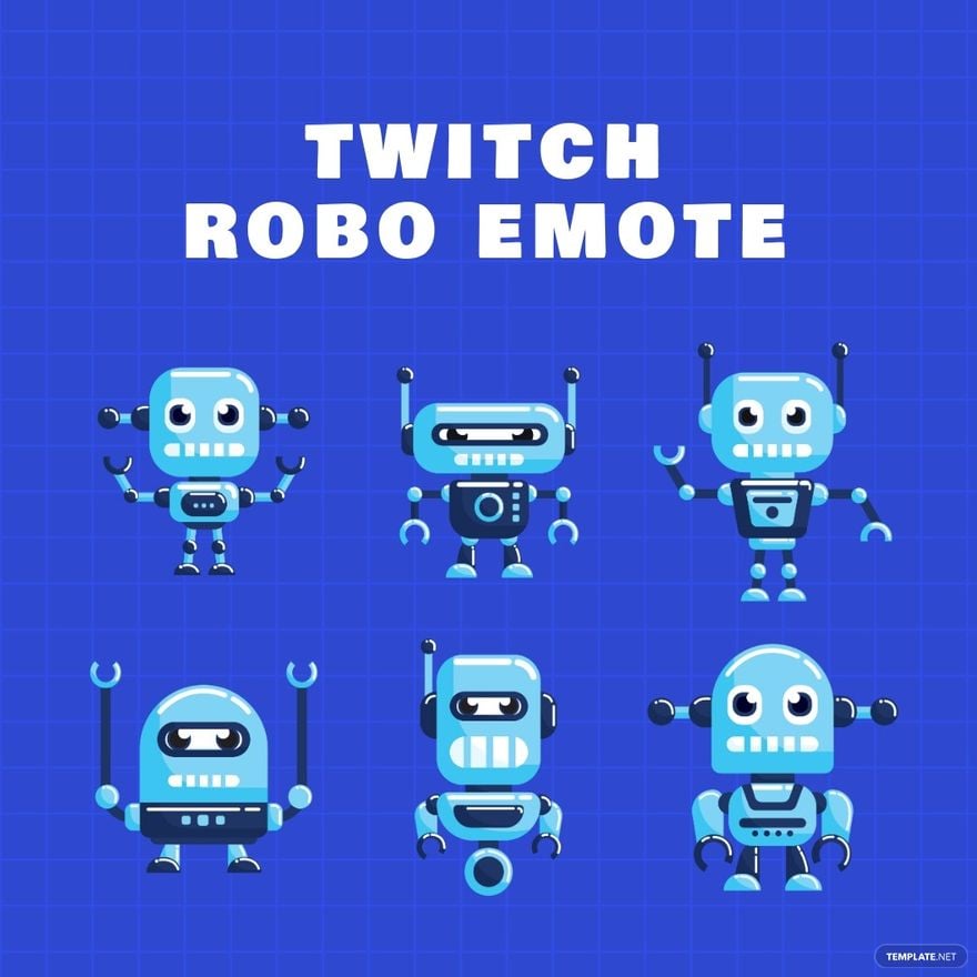 Free Twitch Robo Emote Template