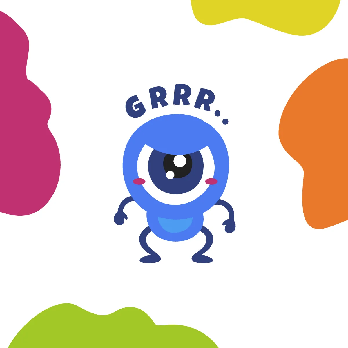 Free Angry Twitch Emote Template to Edit Online