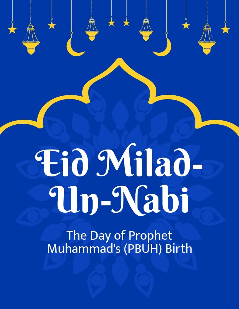 Eid Milad-Un-Nabi Flyer Template in Word, Google Docs, PSD, Apple Pages, Publisher