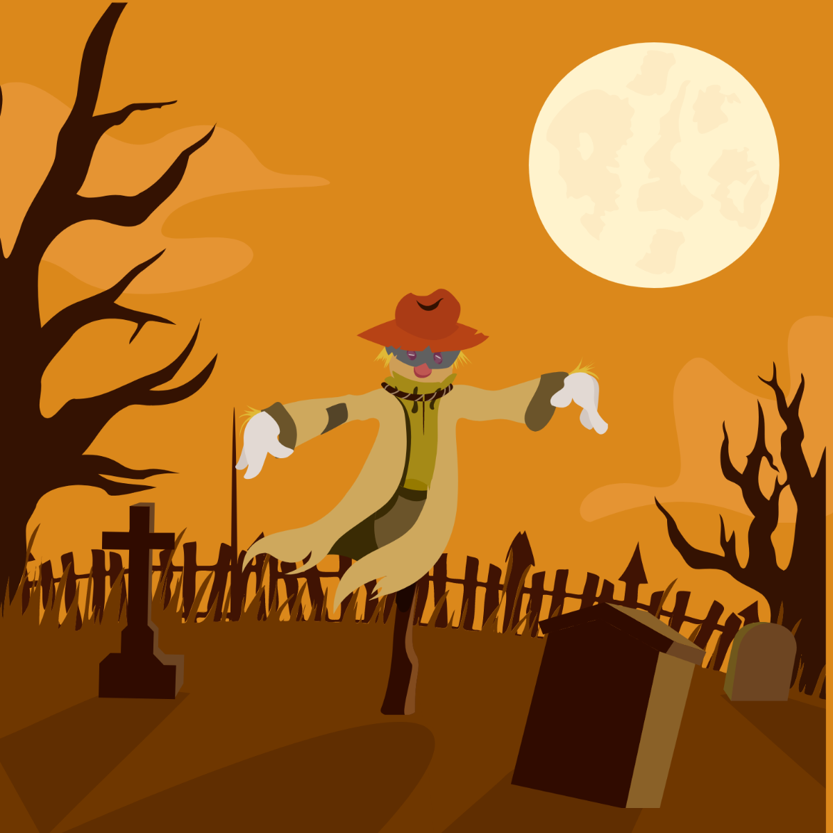 Halloween Scarecrow Vector