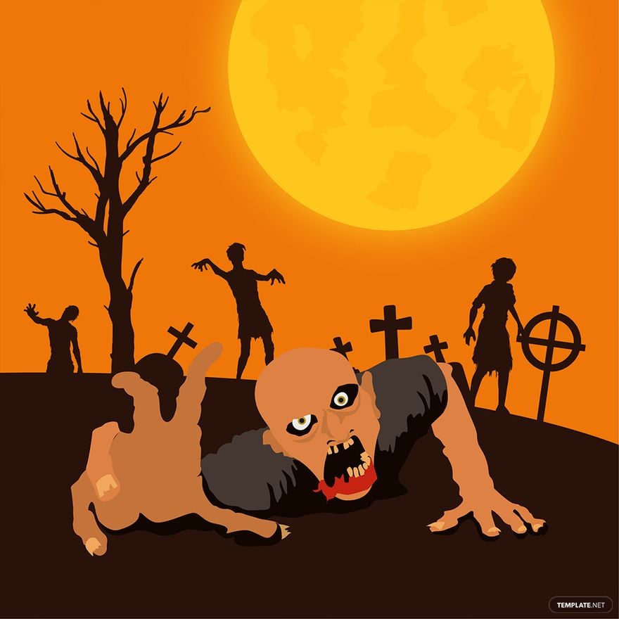 Free Halloween Zombie Vector