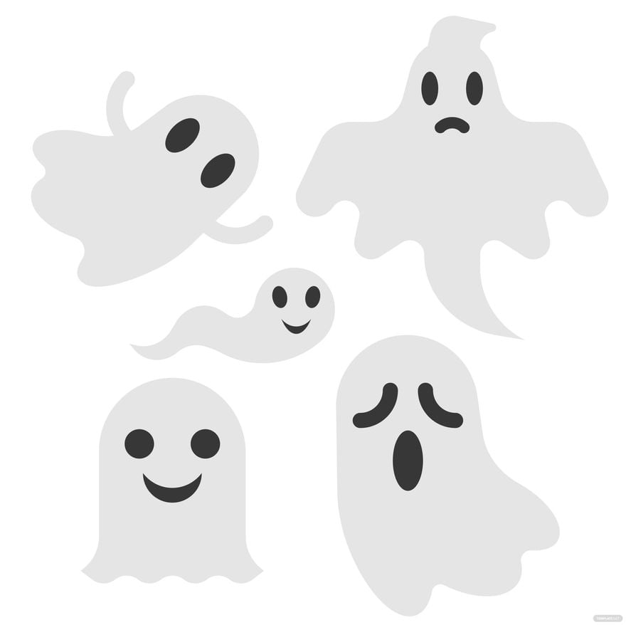 Free Halloween Ghost Vector in Illustrator, EPS, SVG, JPG, PNG