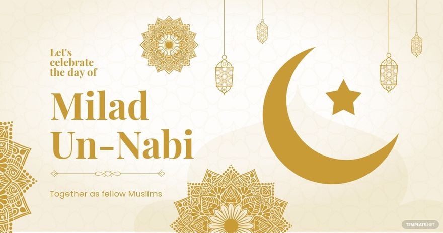 Free Milad-un-nabi Celebration Facebook Post Template