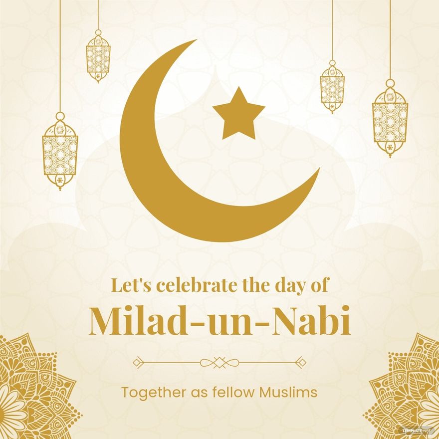 Milad-un-nabi Celebration Linkedin Post Template