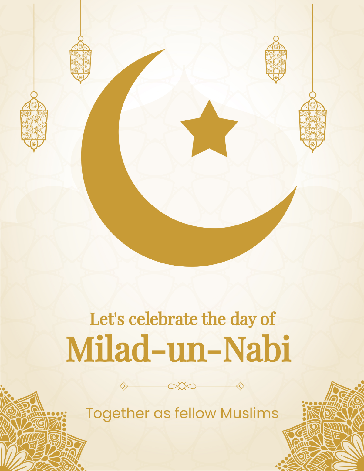 Milad-un-nabi Celebration Flyer
