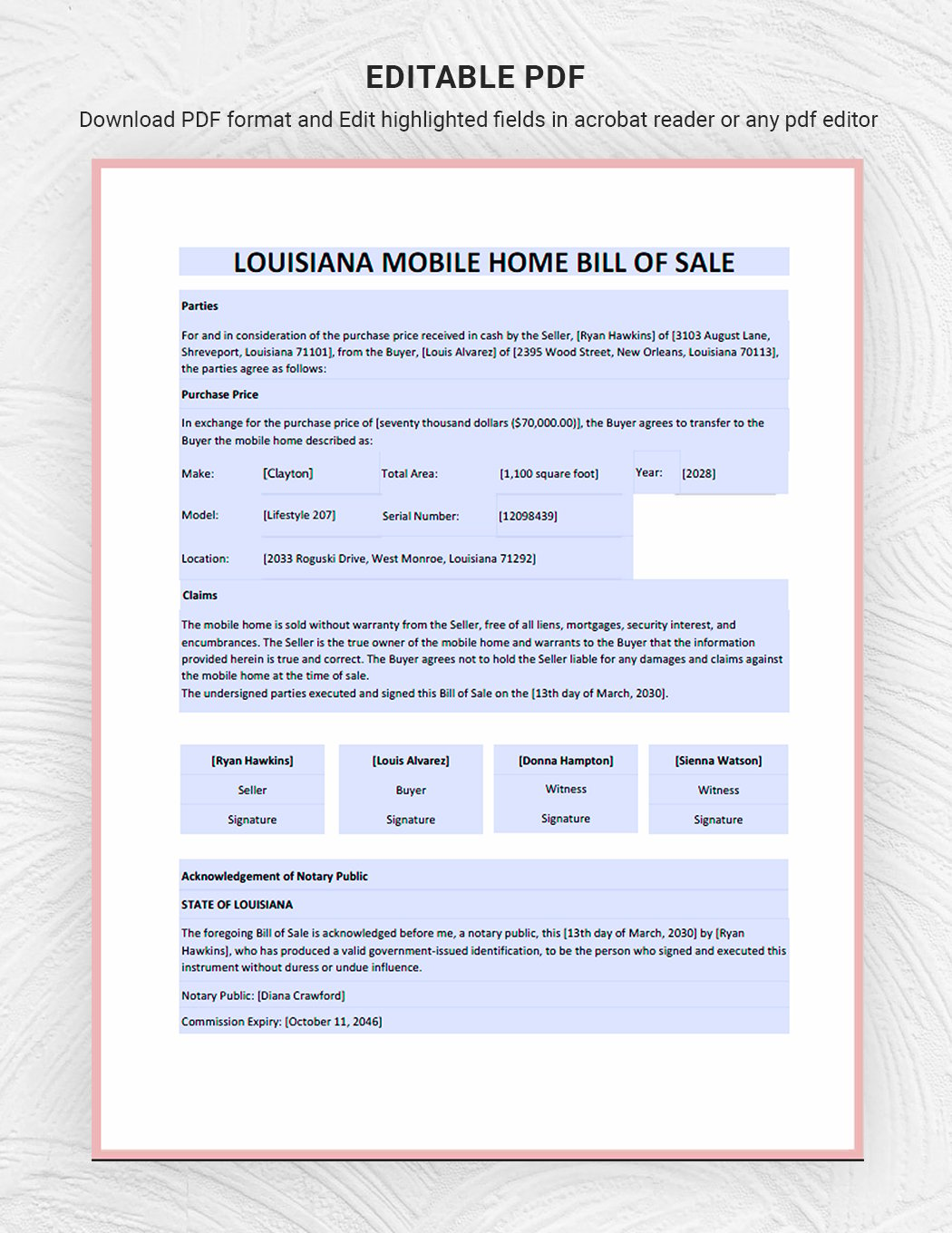 louisiana-mobile-home-bill-of-sale-template-download-in-word-google