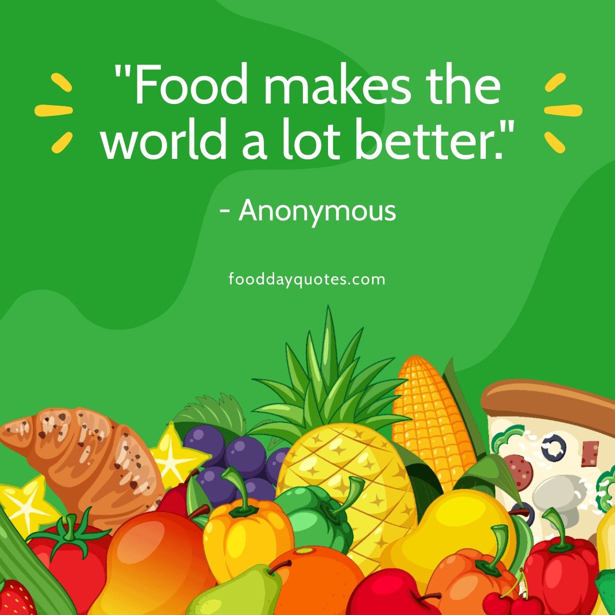 Free World Food Day Quote Linkedin Post Template