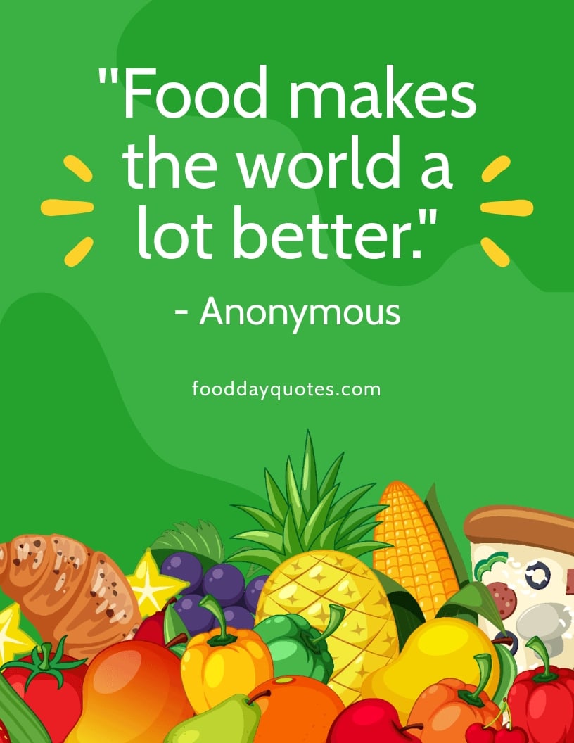 World Food Day Quote Flyer Template