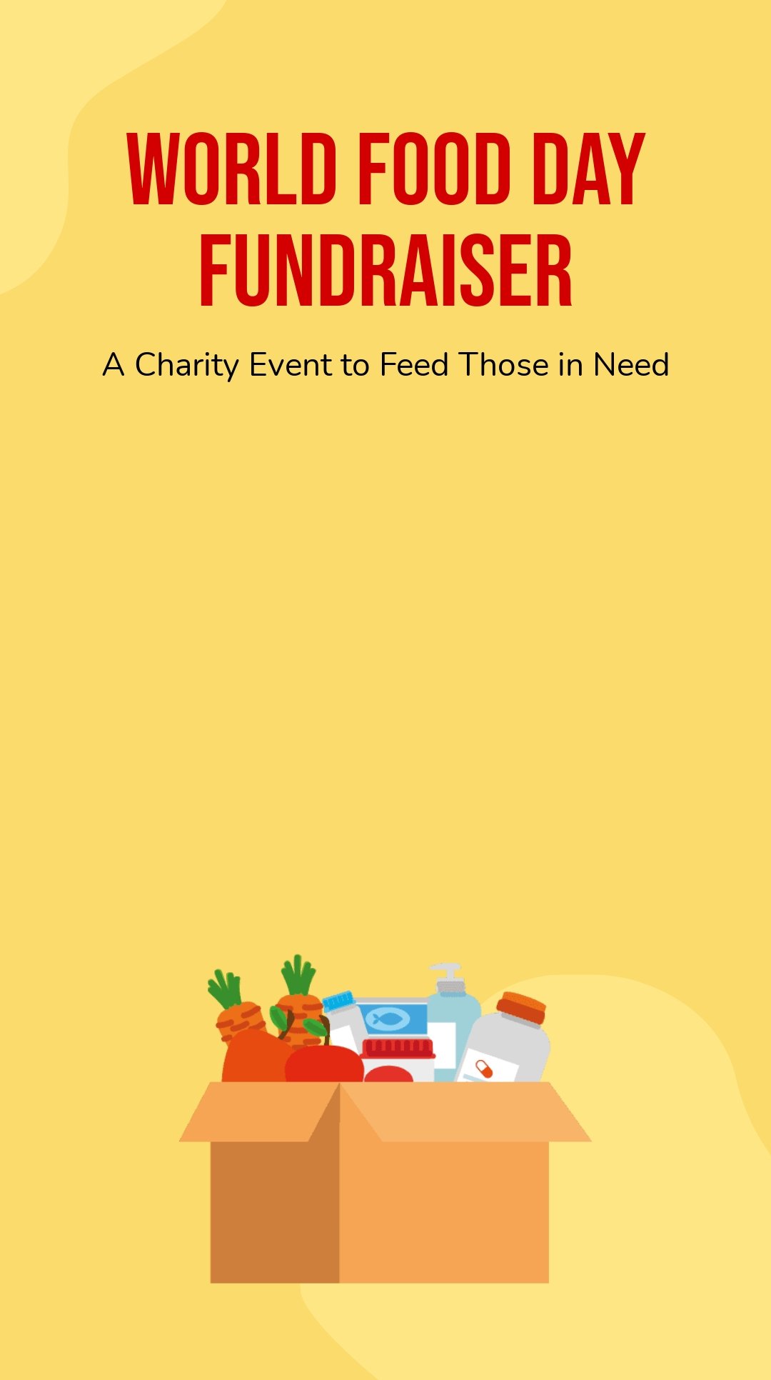 World Food Day Charity Snapchat Geofilter Template