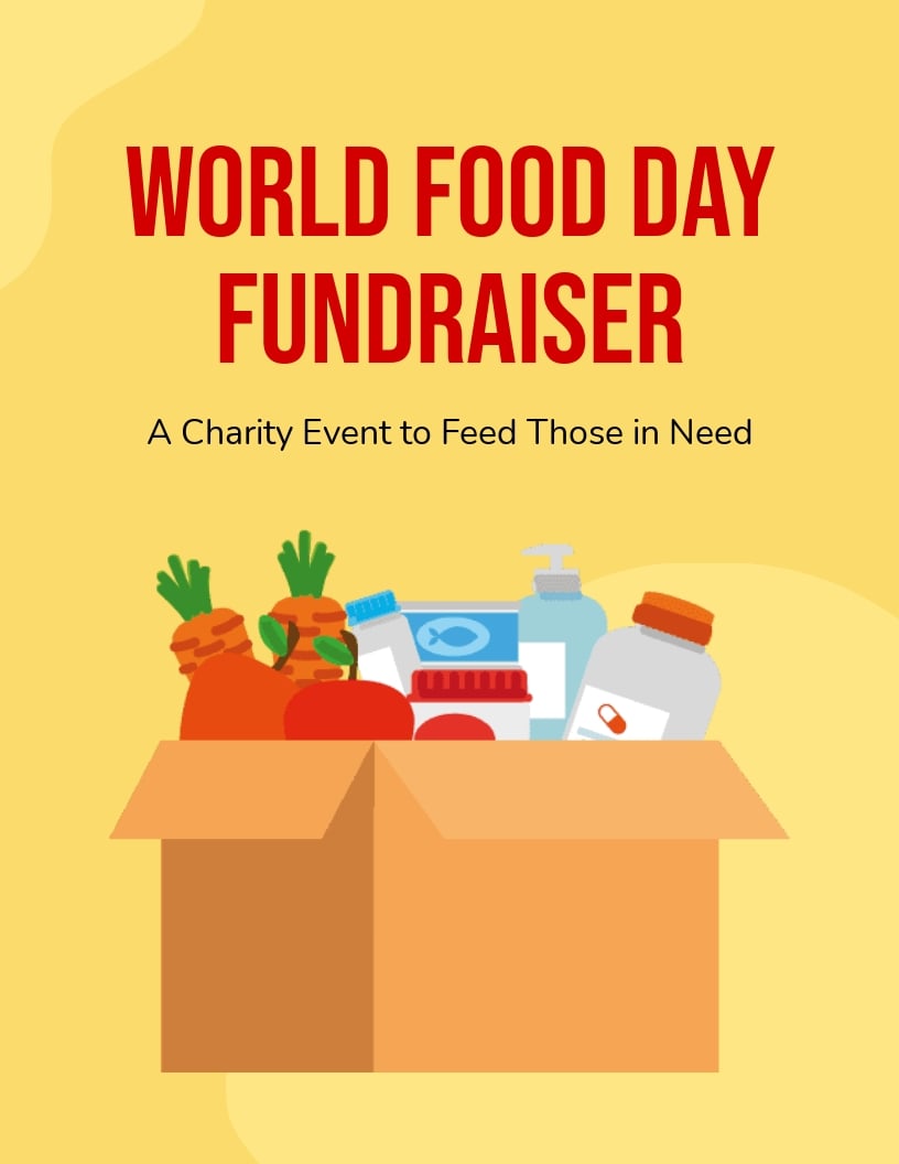 World Food Day Charity Flyer Template