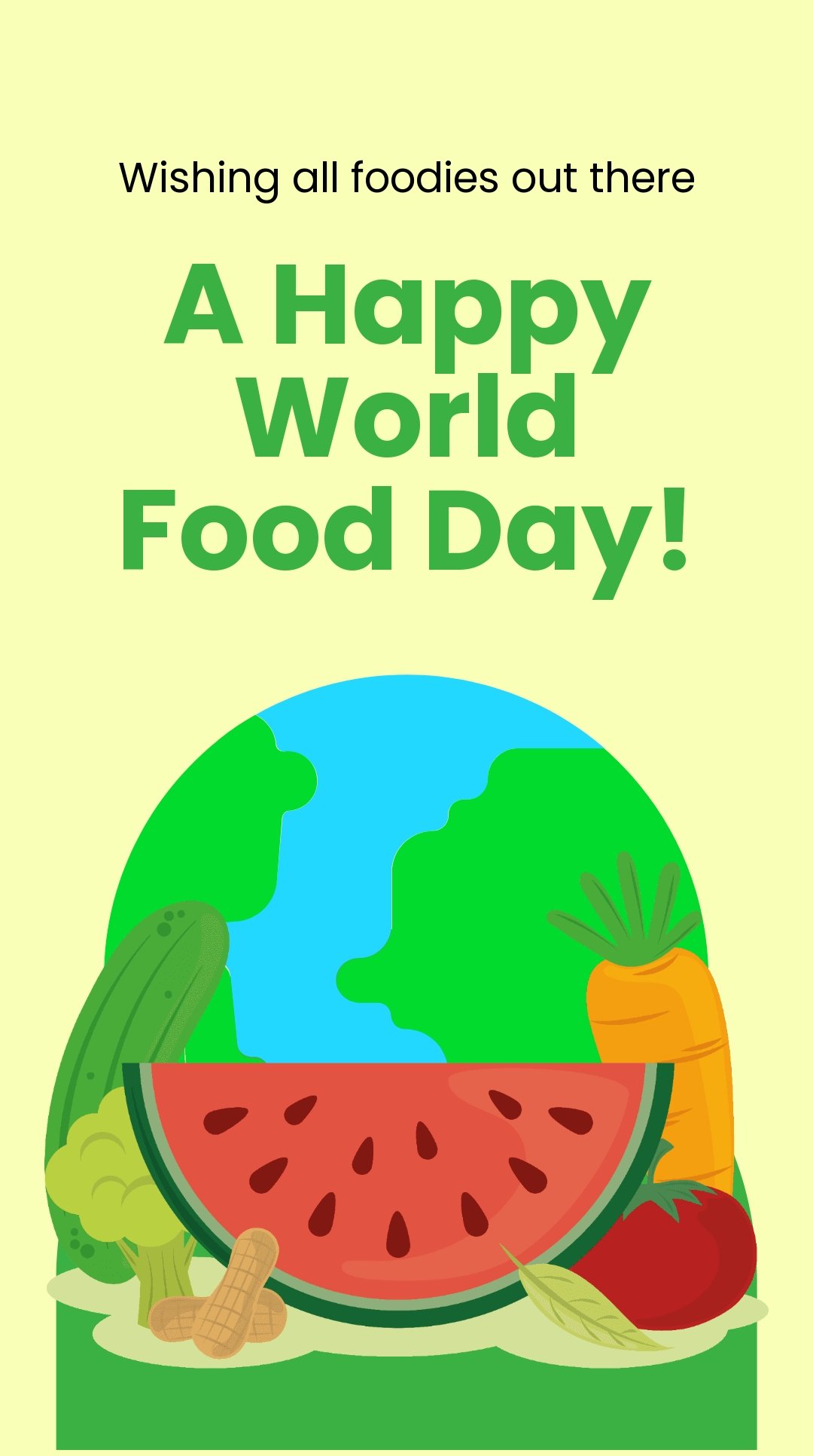 Free Happy World Food Day Instagram Story Template