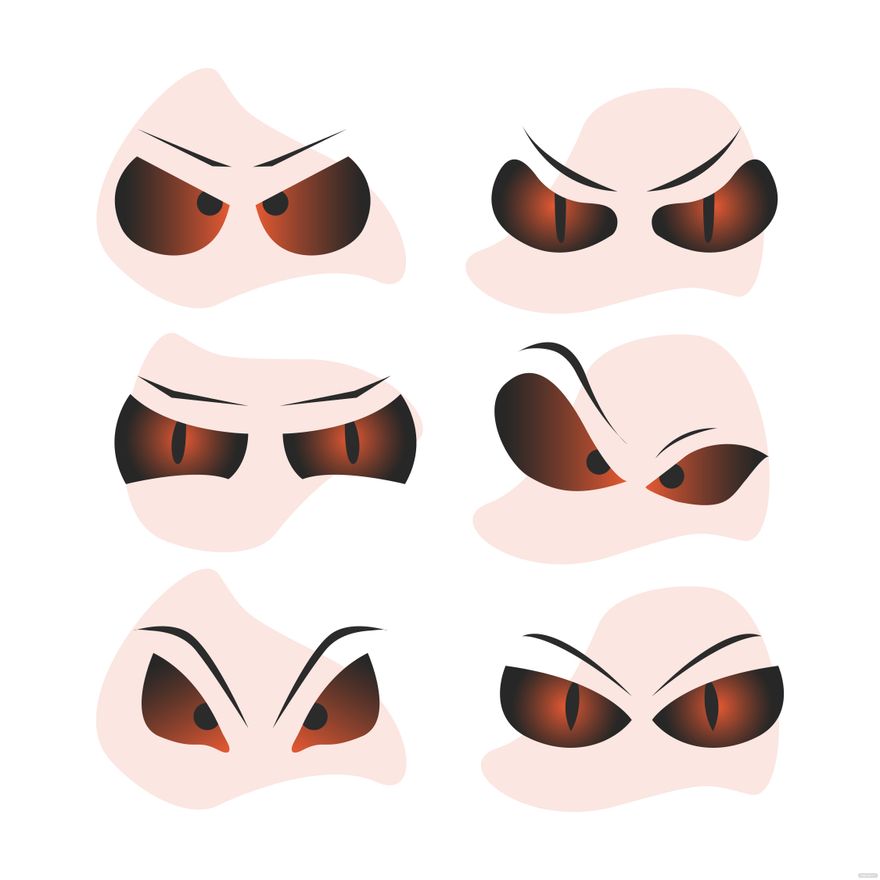 Scary Eyes Vector in Illustrator, SVG, JPG, EPS, PNG - Download | Template.net