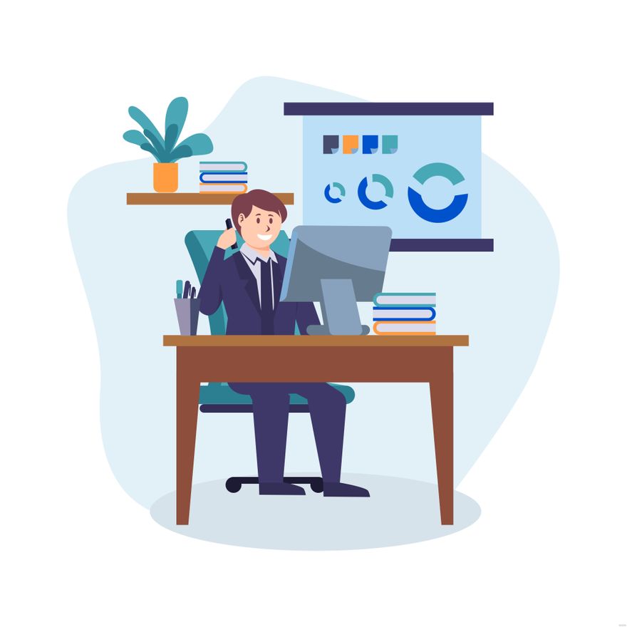 Business Desk Illustration