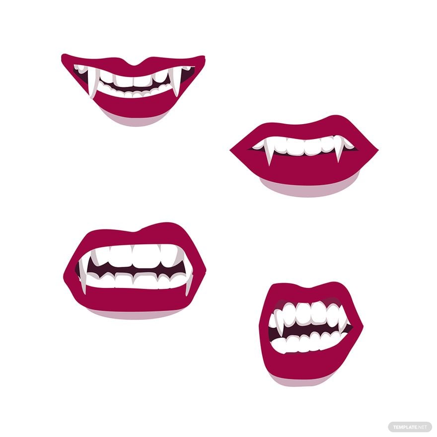 Free Vampire Teeth Vector in Illustrator, EPS, SVG, JPG, PNG