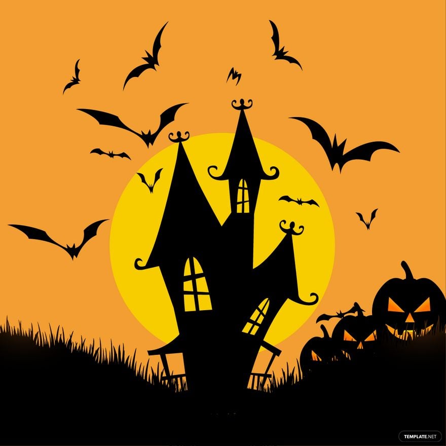 Free Halloween Castle Vector in Illustrator, EPS, SVG, JPG, PNG