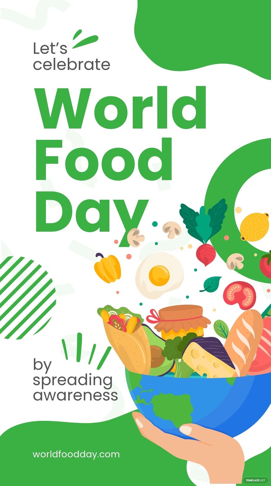 Free Simple World Food Day Instagram Story Template