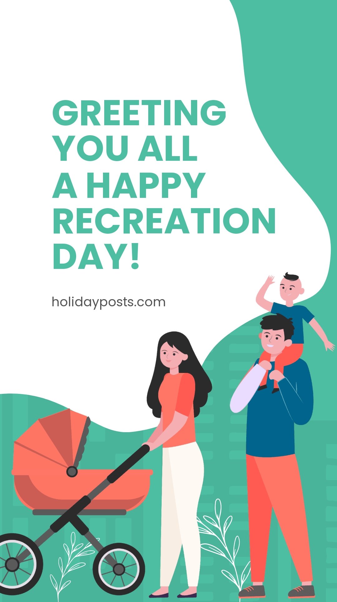 Recreation Day Whatsapp Post Template