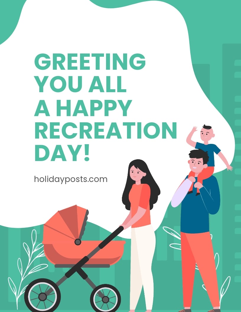 Free Recreation Day Flyer Template