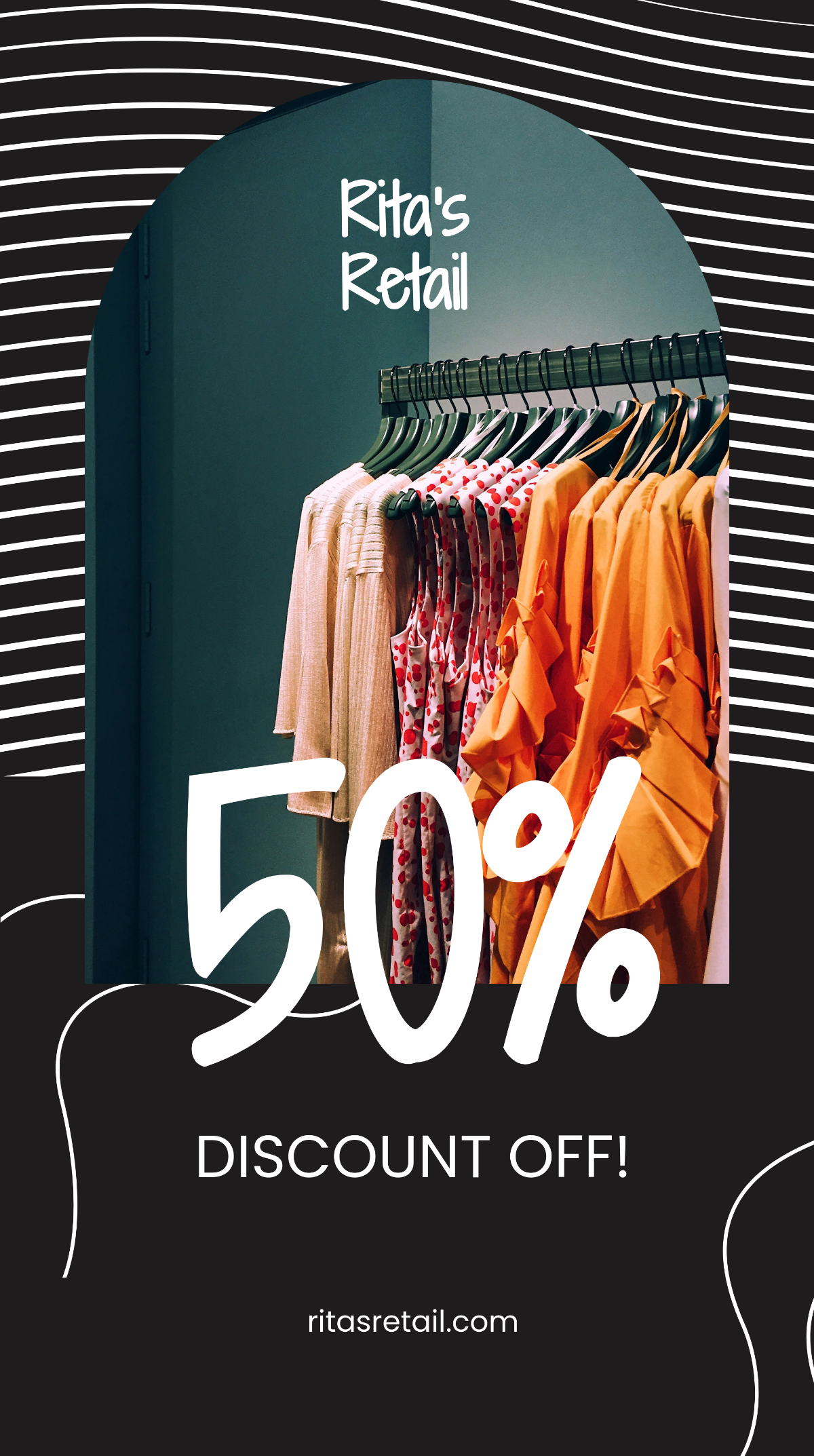 Free Discount Instagram Story Ad Template to Edit Online
